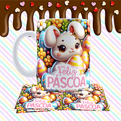 12 Arte para Caneca Páscoa Arquivo em Jpg