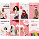 Pack Canva Loja de Roupas Templates Editável 30 Artes Storie + Bônus 2