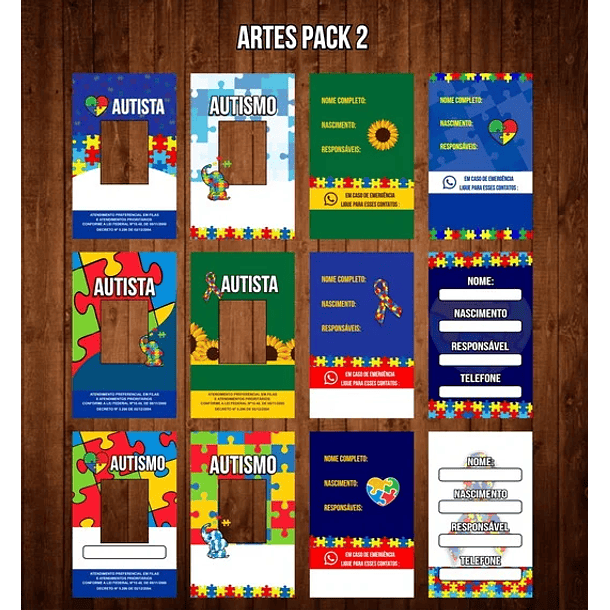 Arquivo Crachás prontos para Impressão em Png  2