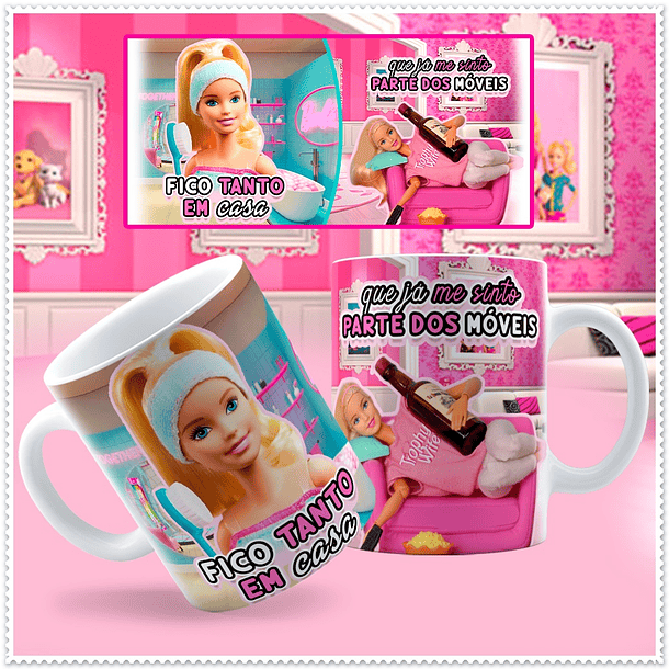 5 Artes para Caneca Barbie Frases Arquivos Png 3