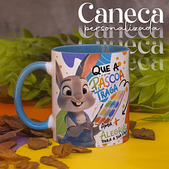 Arte Caneca Qua A Pascoa Traga Ainda _ Alegria Para a Sua Vida Arquivo Png