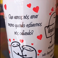 Artes para Caneca Frase A Gente Vai Prometer Um para o Outro em Png