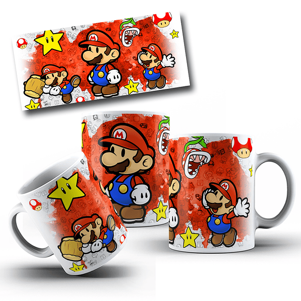 8 Artes Caneca Super Mario Bros em Photoshop 5