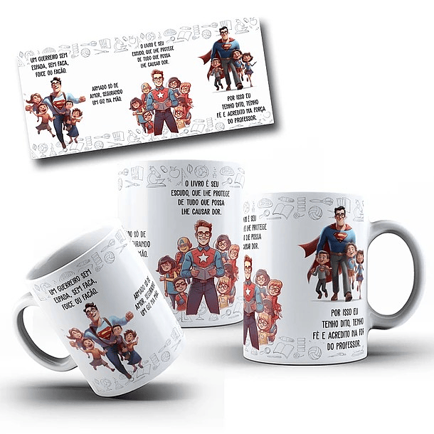 Arte Caneca Dia dos Professores Um Guerreiro sem Espada, Sem Faca, Foice ou Fação Arquivo Png 2