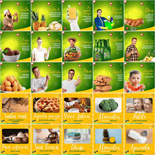 Pack Canva Supermercados Templates Editáveis 200 Artes + Legendas 2