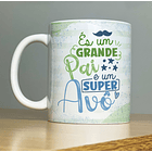 Arte Caneca És Uma Grande Mãe E Uma Super Avó Versão Masculina Inclusa Arquivo Png 2