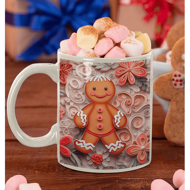 5 Artes para Caneca Biscoito Natalino Arquivo em Jpg  3