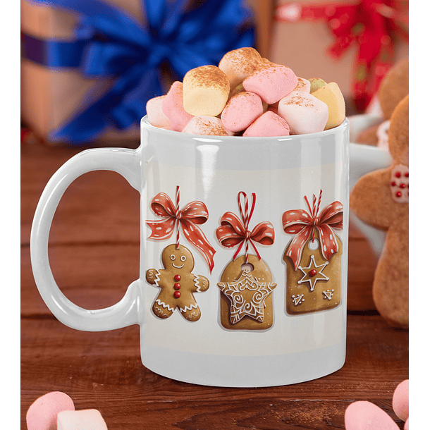 5 Artes para Caneca Biscoito Natalino Arquivo em Jpg  5