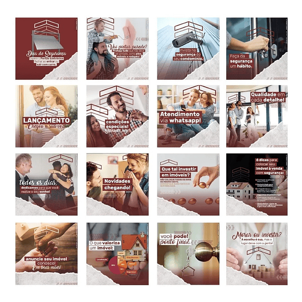 130 Artes para Imobiliária Mídias Sociais Editáveis Photoshop + Png 5