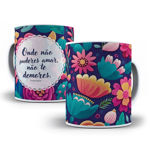 7 Artes para Caneca Frida Kalo Arquivo em Jpg  1