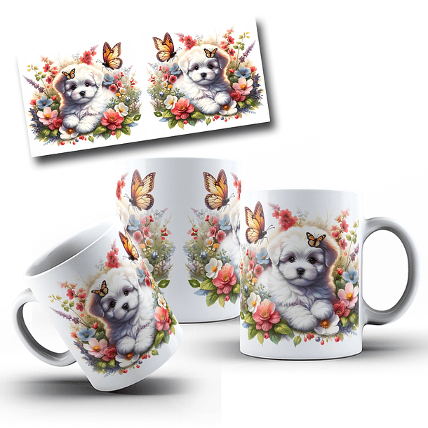 20 Arte para Caneca Animais Pets Arquivo em Jpg 3