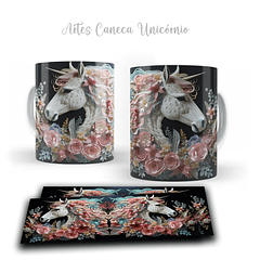 16 Artes para Caneca Unicornio 3d Arquivos em Jpg 