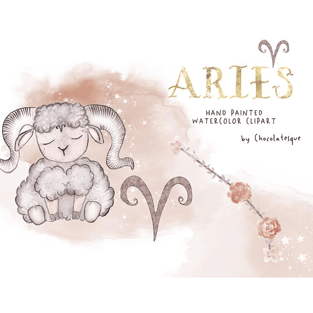 Kit Digital Signos Aquarela Arquivos em Png  5