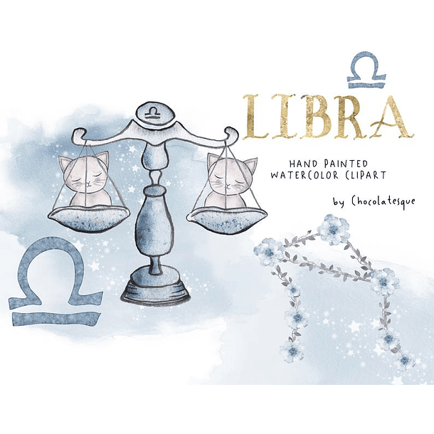 Kit Digital Signos Aquarela Arquivos em Png  8