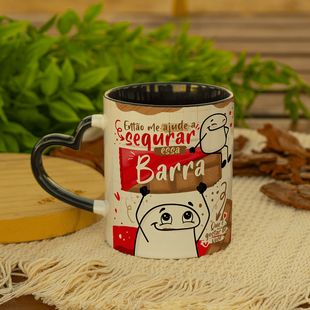 Arte Caneca Então Me Ajude a Segurar Essa Barra Que É Gostar de Você Arquivo Png