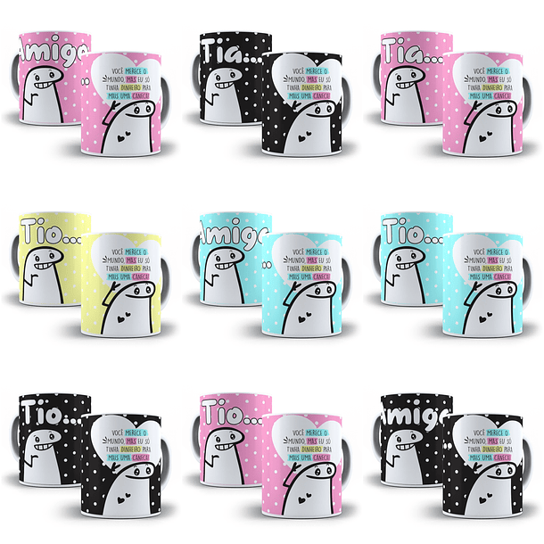 112 Artes Caneca Flork Familia Em Corel Draw + Jpg  2