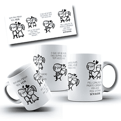 Arte para Caneca Vem para Minha Vida em Corel Draw