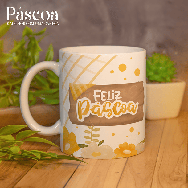 22 Arte para Caneca Páscoa Happy Arquivo em Jpg  2