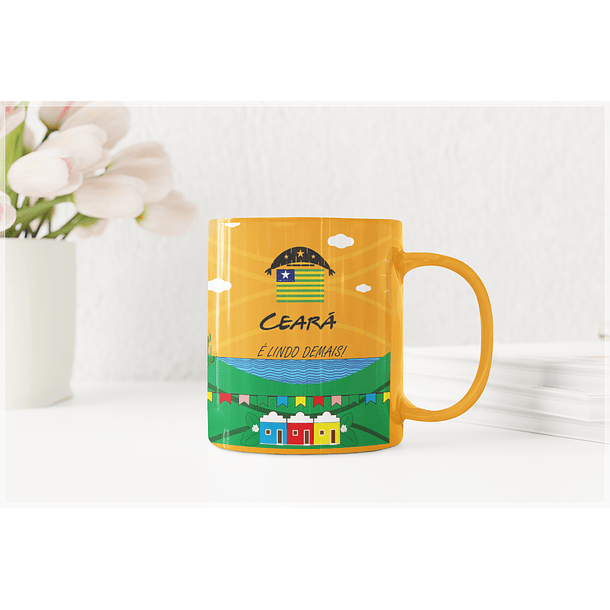 9 Artes para Caneca Estados do Nordeste Arquivo em CorelDraw 8