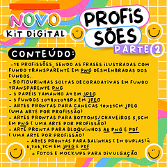 Kit Digital Profissões Completo Parte 2 em Png
