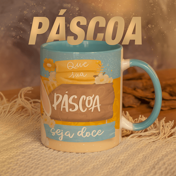 22 Arte para Caneca Páscoa Happy Arquivo em Jpg  5