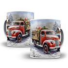 10 Artes para Caneca Carro Natalino 3d Arquivo em Jpg 8