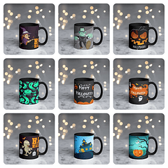 30 Artes para Caneca Halloween Editável Corel Draw + Png