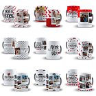 30 Artes Caneca e Azulejo Dia dos Namorados Editável  em Photoshop 1