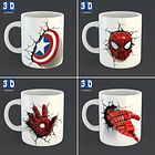 54 Artes para Caneca 3D Editável em Corel Draw 1