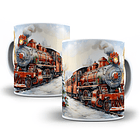 12 Artes para Caneca Trem Natalino 3d Arquivo em Jpg  2
