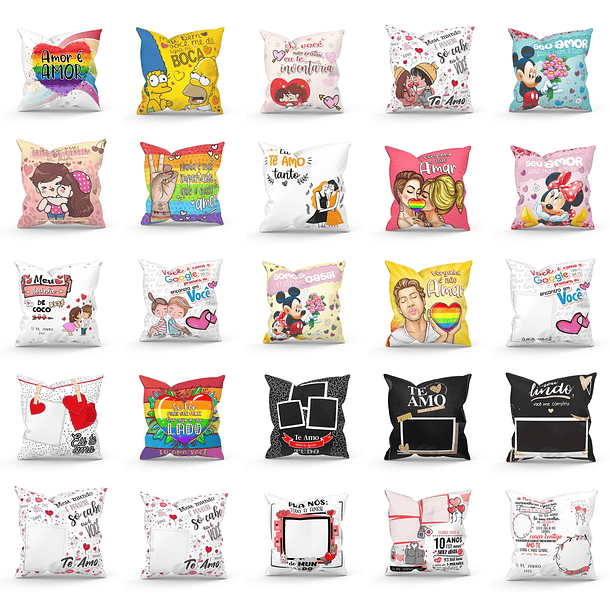 Artes Caneca Dia dos Namorados Camisa Almofadas Completo Arquivos Jpg Png + Mockups 9