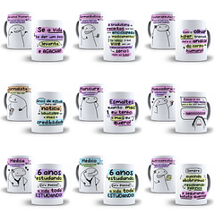 38 Artes Caneca Flork Profissões 3.0 Arquivos Sublimação Jpge