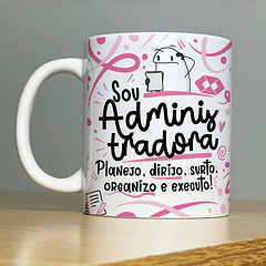 Arte Caneca Sou Administradora Flork Profissão Arquivo Png