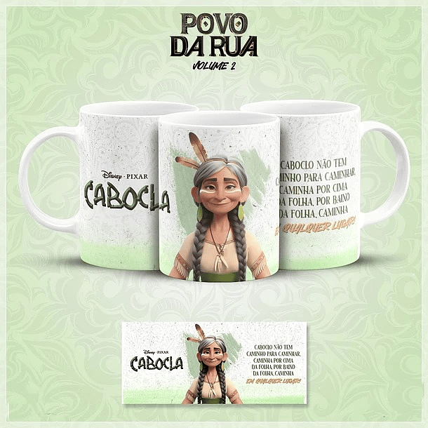 20 Artes para Caneca Povo de Rua Pixar Vol.02 Arquivo em Jpg 6