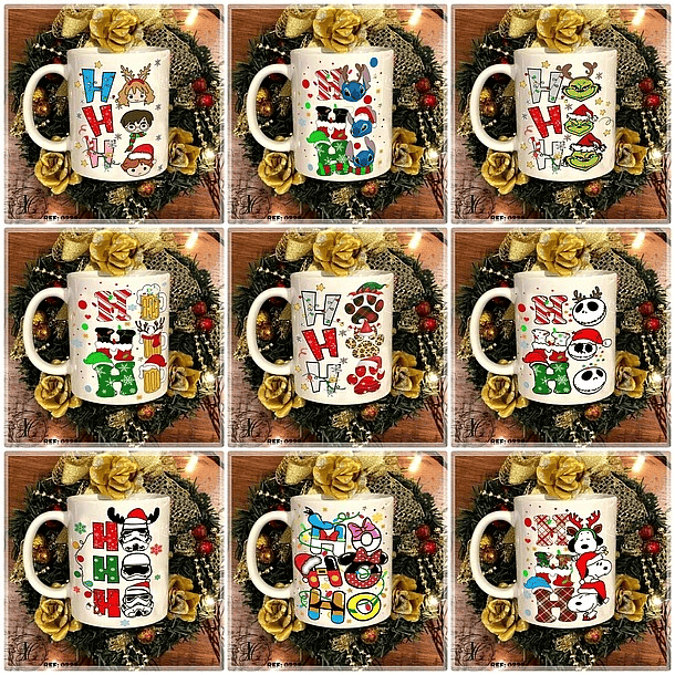 20 Artes para Caneca e Camisa Natal Arquivo em Jpg 1