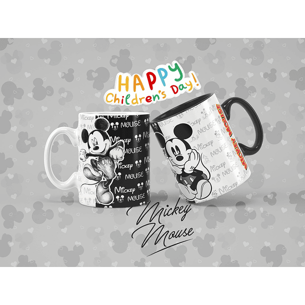 12 Artes para Caneca Disney Mickey Personagens Arquivo em Jpg 5