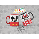 12 Artes para Caneca Disney Mickey Personagens Arquivo em Jpg 7