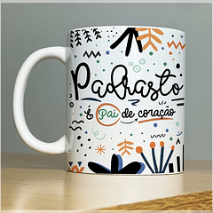 Arte Caneca Padrasto É Pai de Coração Aniversário Arquivo Png