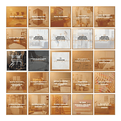 130 Artes para Arquitetos Mídias Sociais Editáveis Photoshop + Png