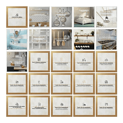 130 Artes para Arquitetos Mídias Sociais Editáveis Photoshop + Png