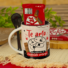 Arte Caneca Te Amo Meu Pedacinho De Chocolate Amargo Arquivo Png