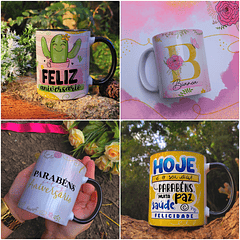 50 Artes Caneca Aniversário em Jpg 