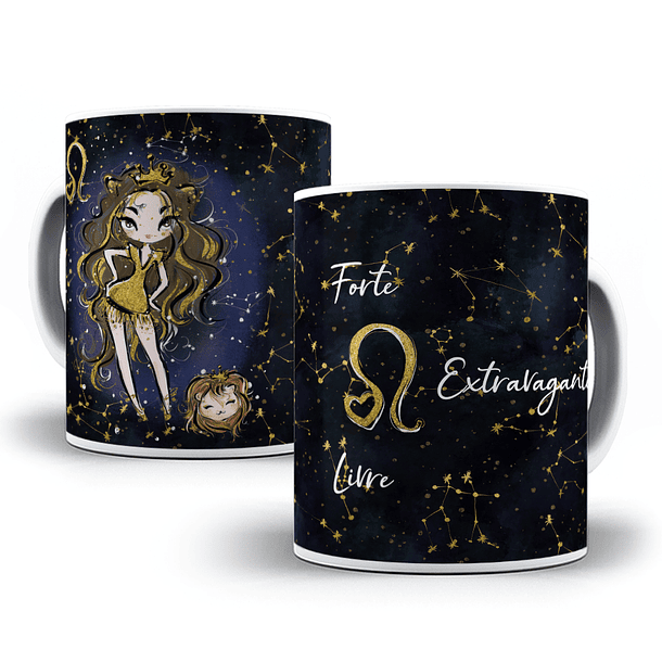 12 Artes para Caneca Signos Femininos Editável em Corel Draw 5