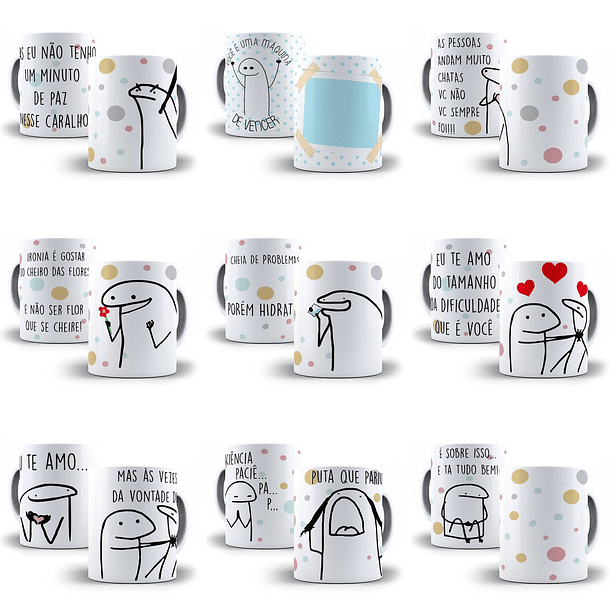 110 Artes Caneca Flork Editável em Corel Draw + Png 2