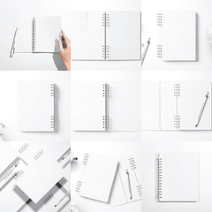 Mockup para Agendas Planner Cardenos em Psd