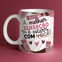 Arte Caneca A Melhor Sensação é Estar Com Com Você Arquivo Png