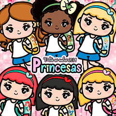 10 Artes para Squeeze Princesas Volta as aulas Arquivos em Jpg