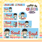 Kit Digital Volta as Aulas Encadernação Etiquetas 2023  17