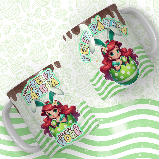 66 Artes para Caneca Páscoa Princesas Arquivos em Jpg  6