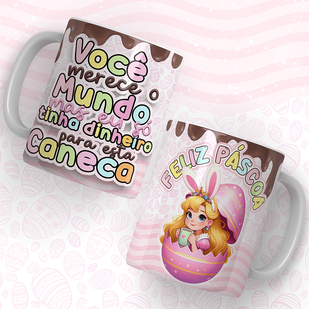 66 Artes para Caneca Páscoa Princesas Arquivos em Jpg  7
